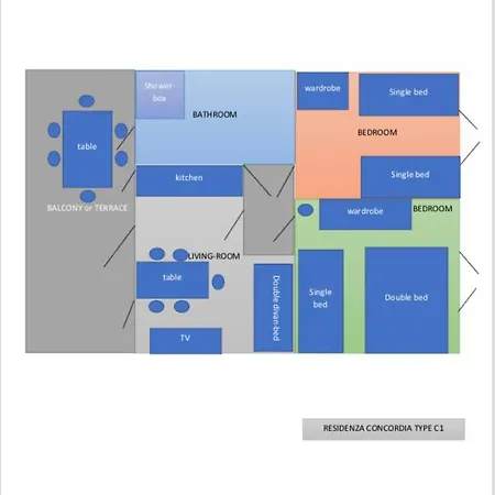Residenza Concordia Apartament *